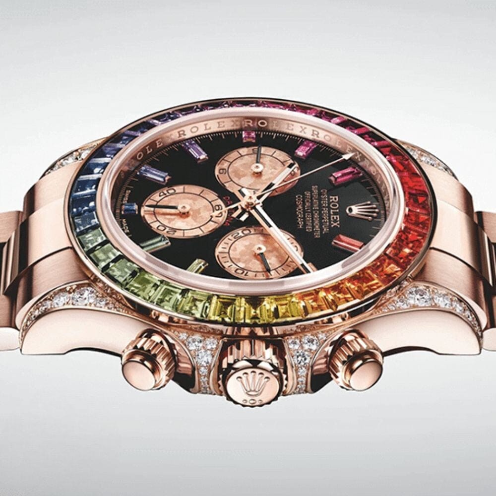 RLX Cosmograph Daytona 116595 RBOW-0001 - Rainbow Rose Gold Luxury Watch