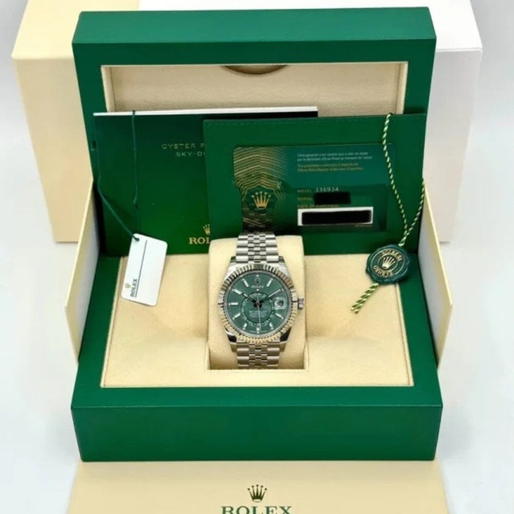 RLX Sky-Dweller with Green Dial 336934-0001
