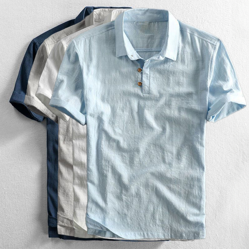 Plus linen polo