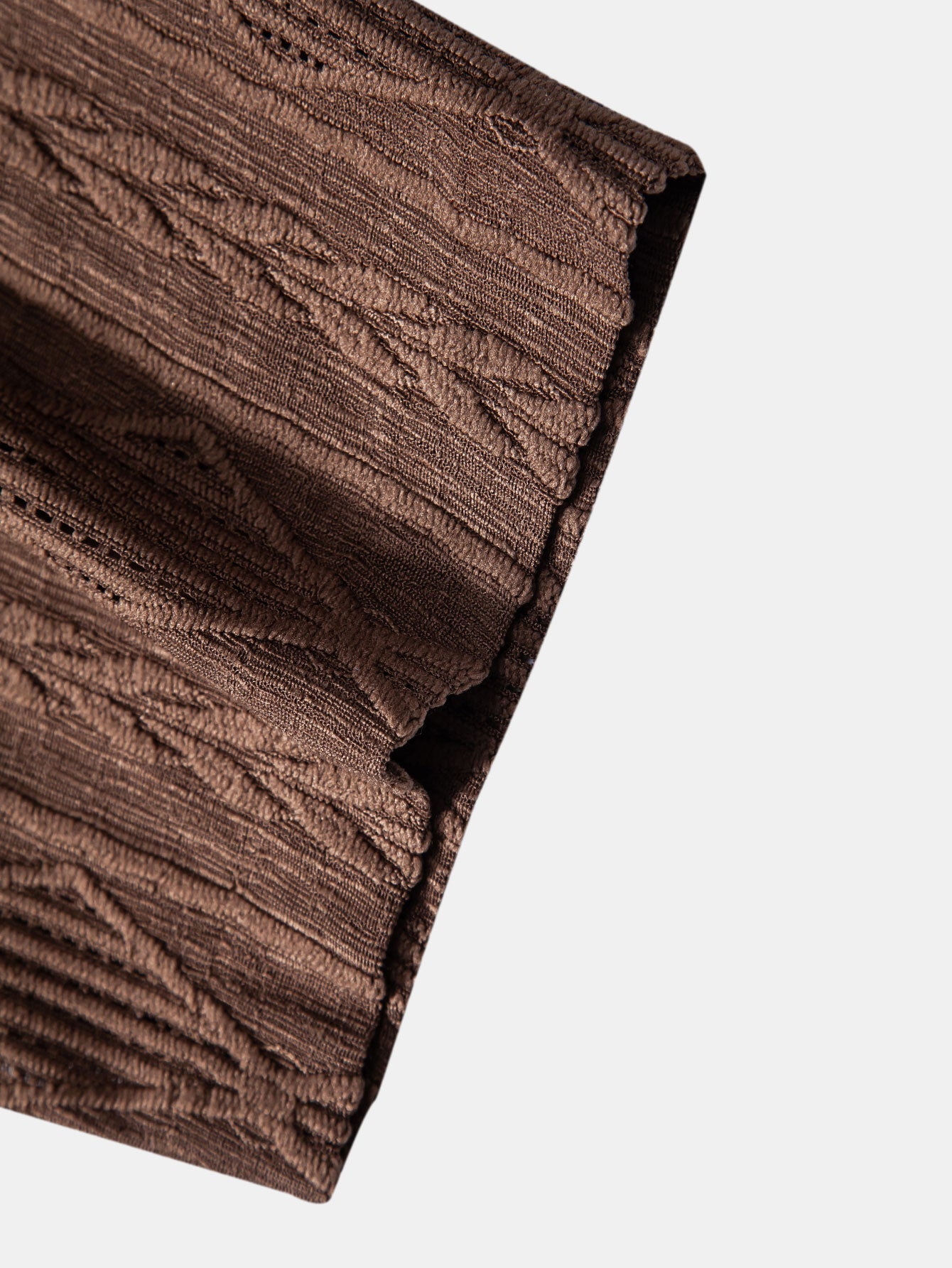 Cubaans overhemd in geometrische jacquard