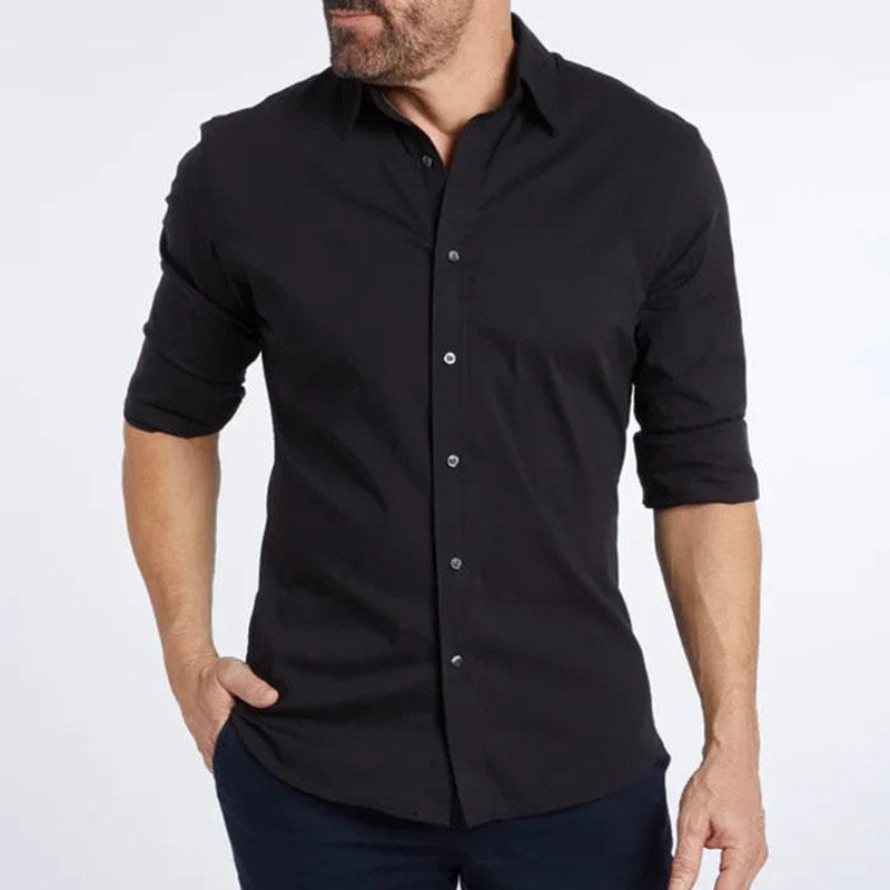 Slim-fit shirt with special zip fastening