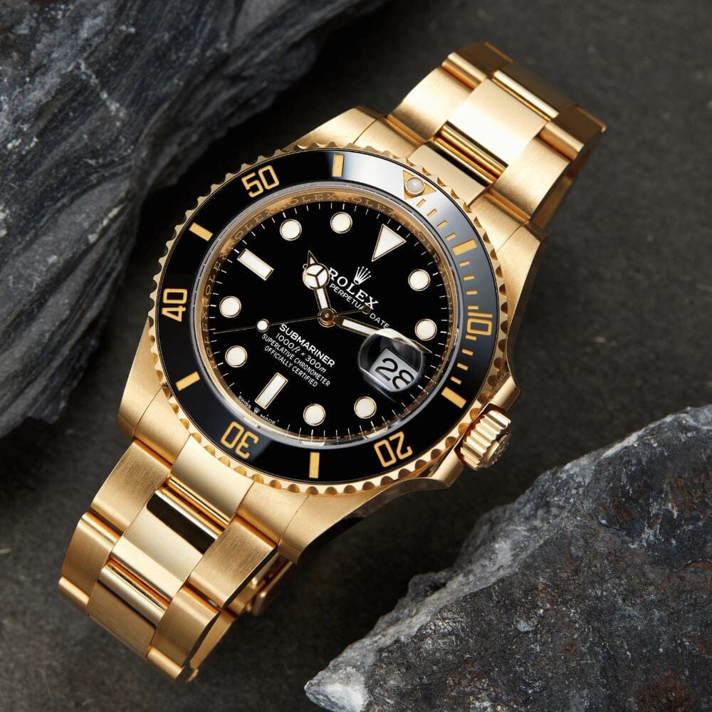 RLX Submariner Date 126618ln-0002 Yellow Gold with Black Dial