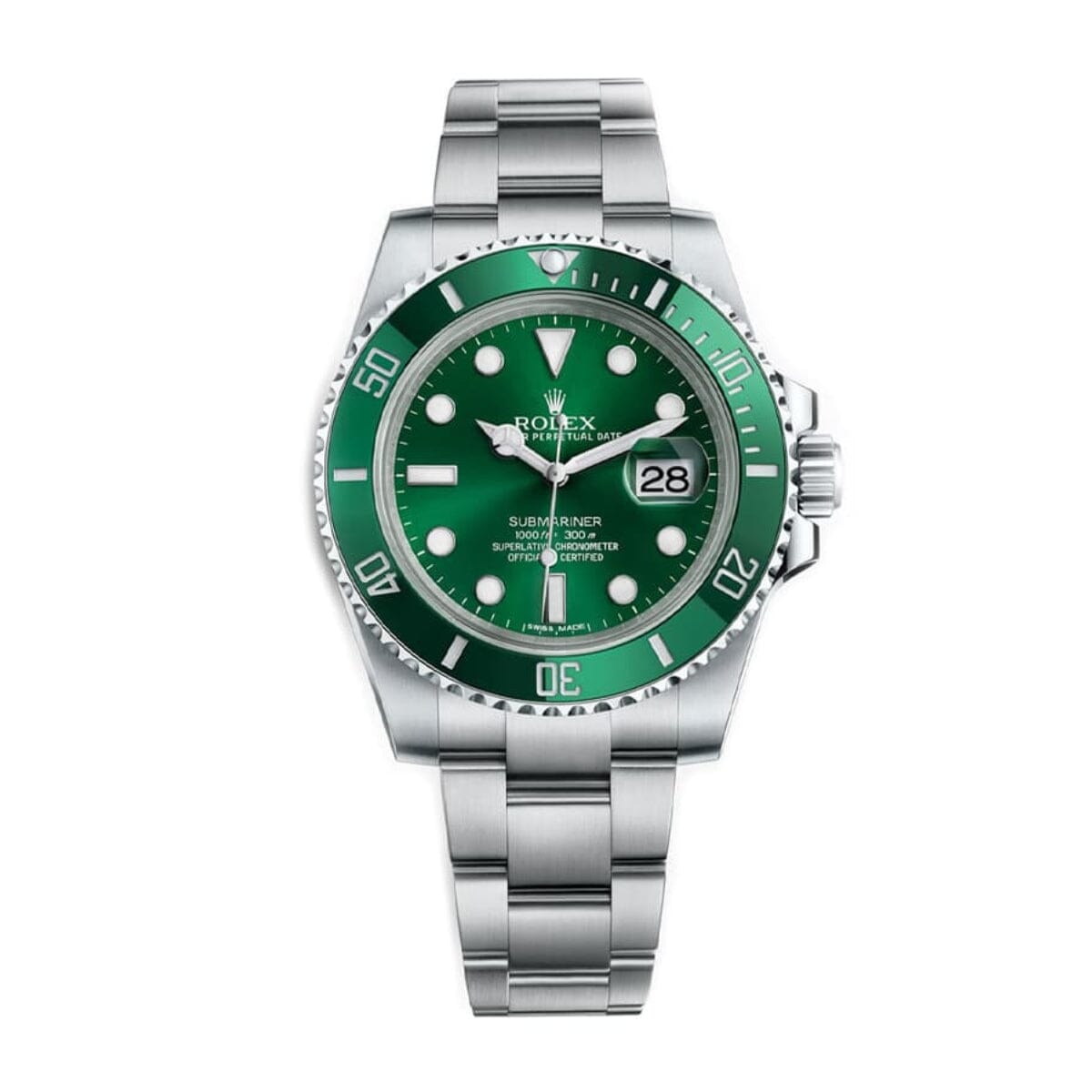 RLX Submariner Date 116610LV “Hulk” Men's Wristwatch